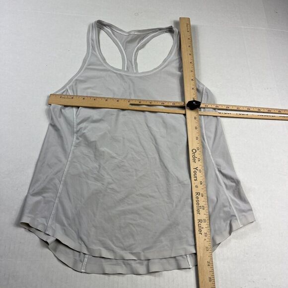 Lululemon Womens Racerback Performance Tank Top Gray Sleeveless Lightweight 4/6 - Picture 5 of 10